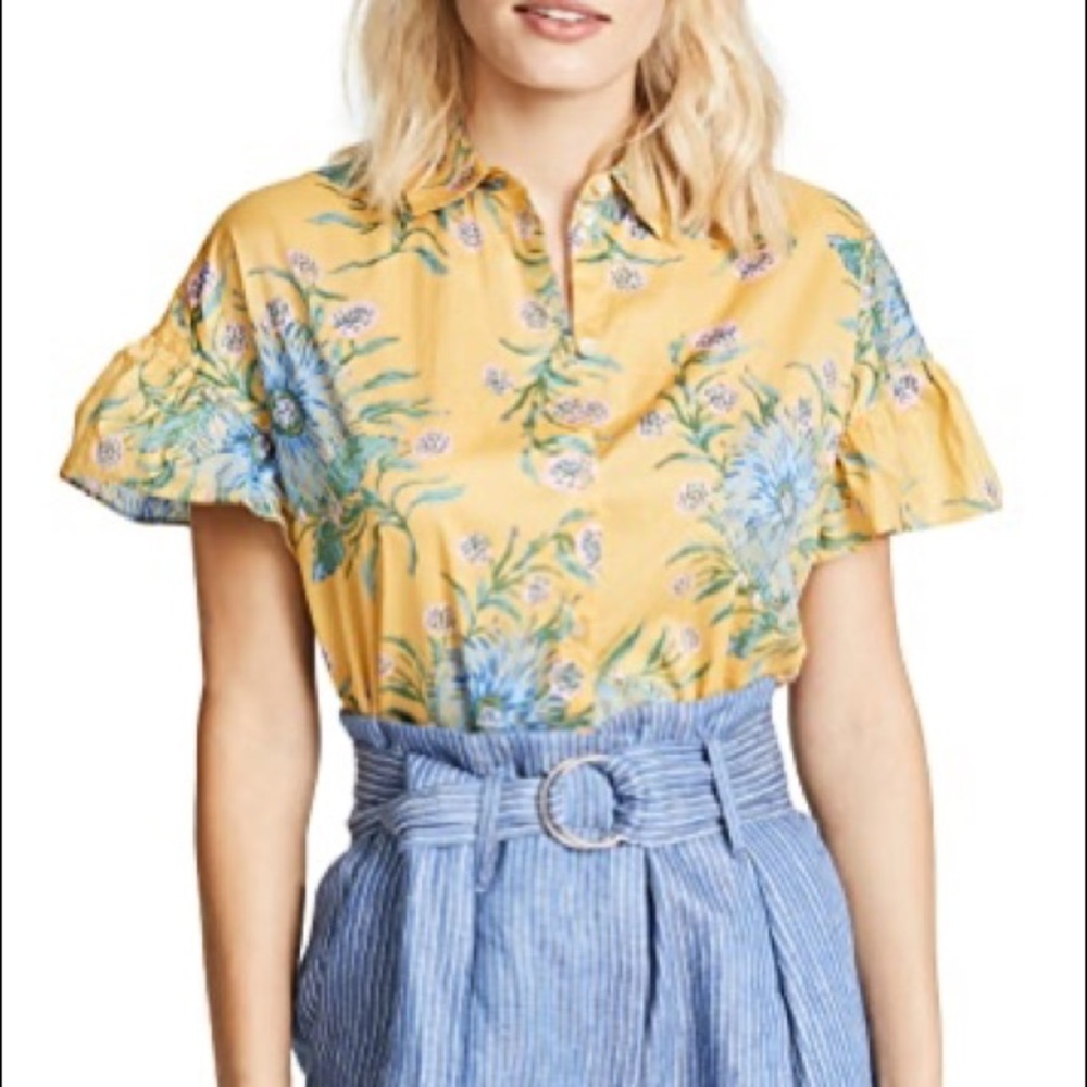 Madewell Floral Collared Shirt